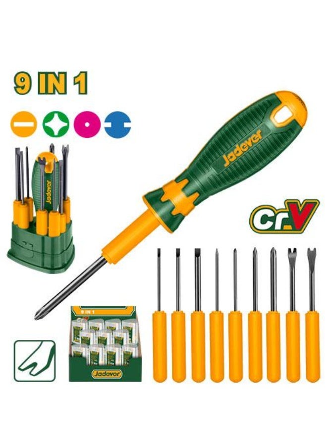 jadever 10 Pcs interchangeabl e screwdriver set JDSS1B10