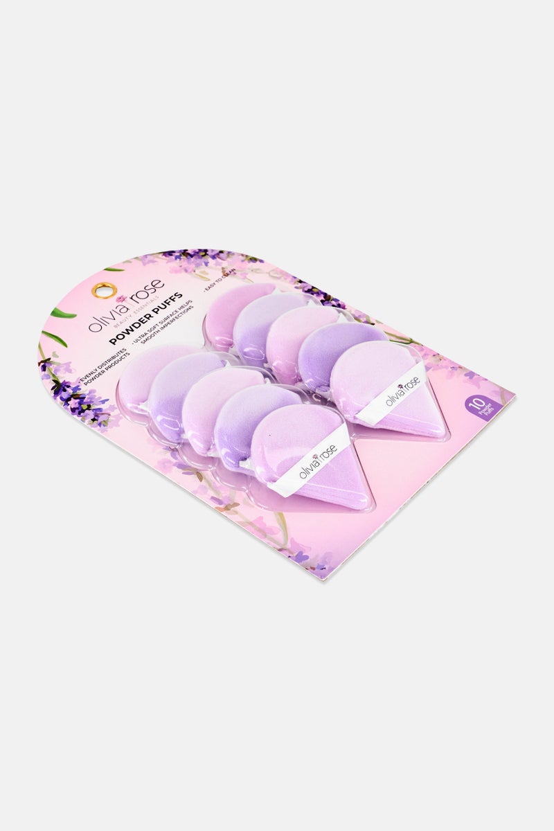 Olivia Rose 10 Pcs Powder Puffs, Lavender - Image 2