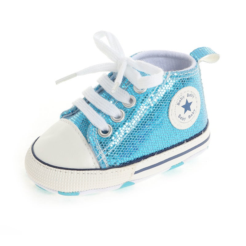 Baby Sneakers Canvas Shoes Special SaleSequins Blue Sequins Blue 