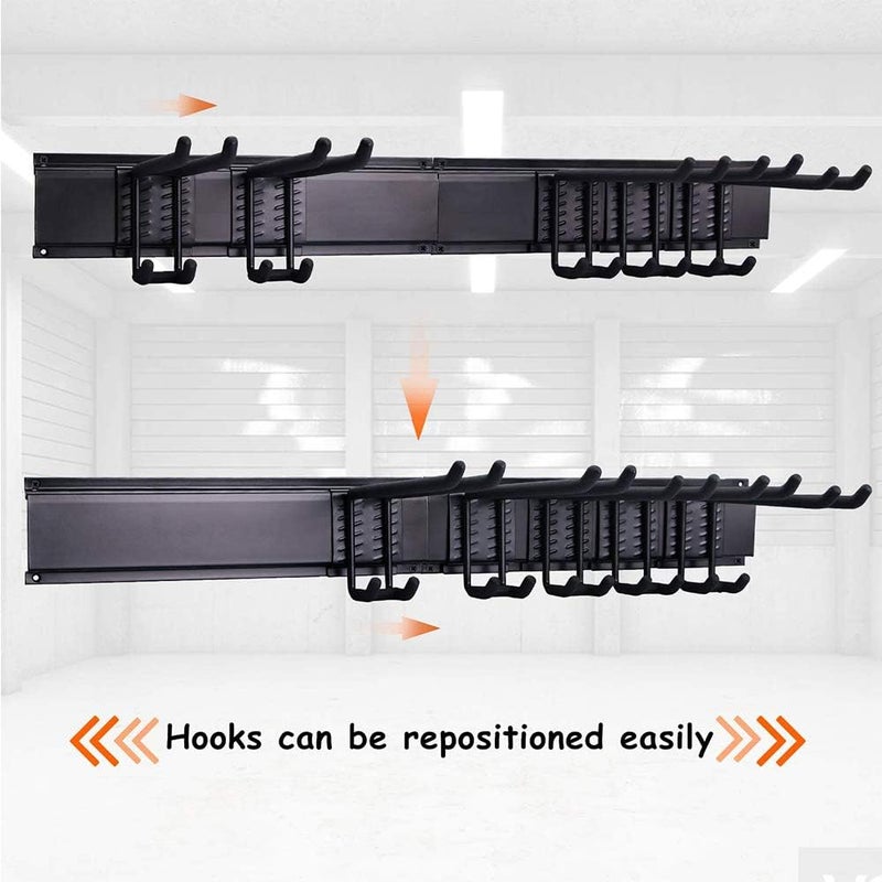 Ultrawall 24-Inch Wall Mounted Ski Rack, Holds Up to 300lbs, Powder-Coated Steel with Rubber Coating, Customizable Spacing, Easy Installation - Image 4