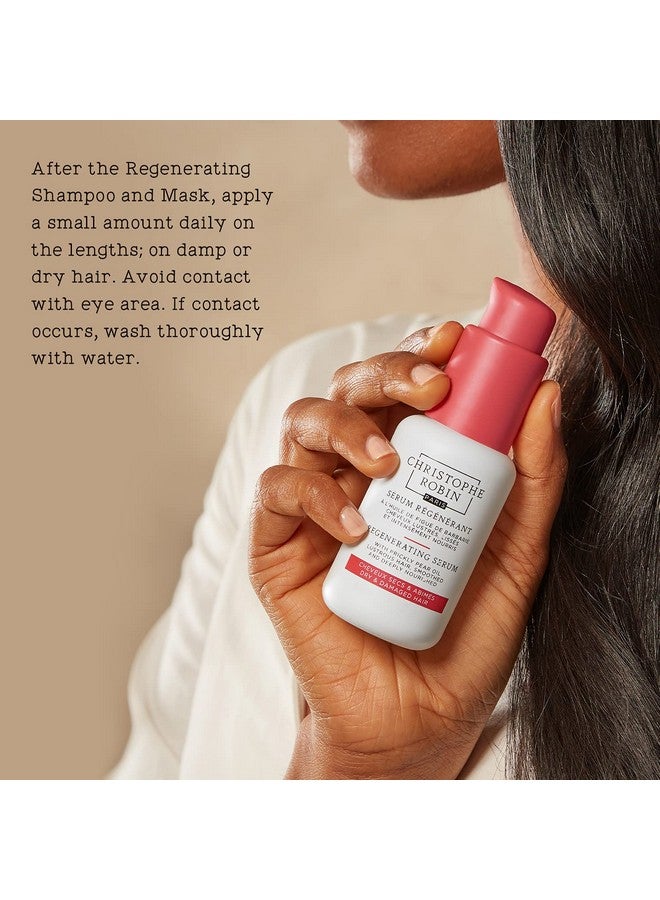 كريستوف روبن سيروم كريستوف روبن المُجدد للشعر بزيت الصبار الشائك - سيروم للشعر الجاف والتالف، والخفيف، والمجعد - منتجات العناية بالشعر - 50 مل (1.7 أونصة سائلة) - Image 4