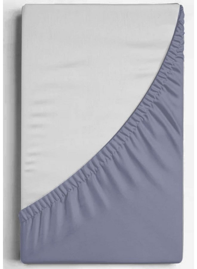 RD TREND® Premium Elastic Fitted Bedsheets for King Size Double Bed(78x72x8 Inches) with 2 Pillow Covers Size (18x28 Inches) Color- Navy Blue - Image 3