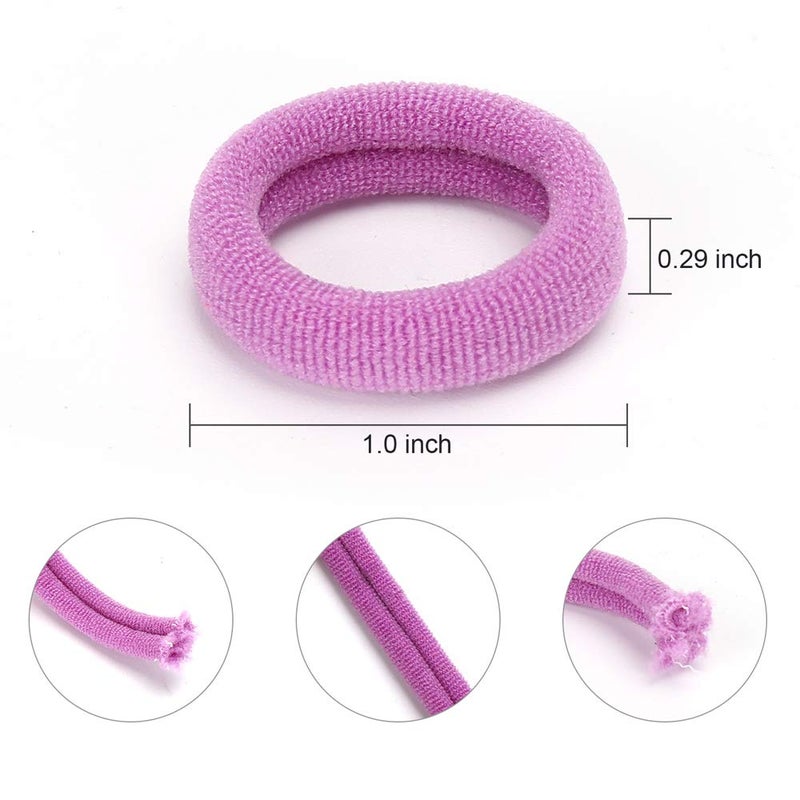 BAOLI 200PCS Soft Hair Elastics and Toddler Hair Ties - Mini Ponytail Holders in 10 Colors, 1 Inch Diameter, for Babies, Toddlers and Girls by NineTong - Image 2