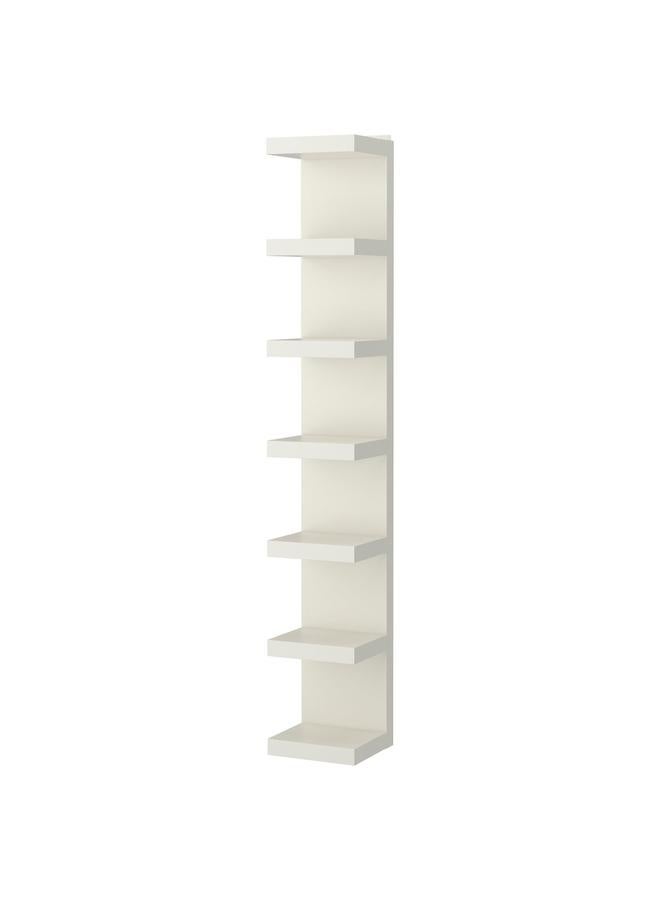 erorex Wall Shelf Unit, White, 30X190 Cm - Image 1