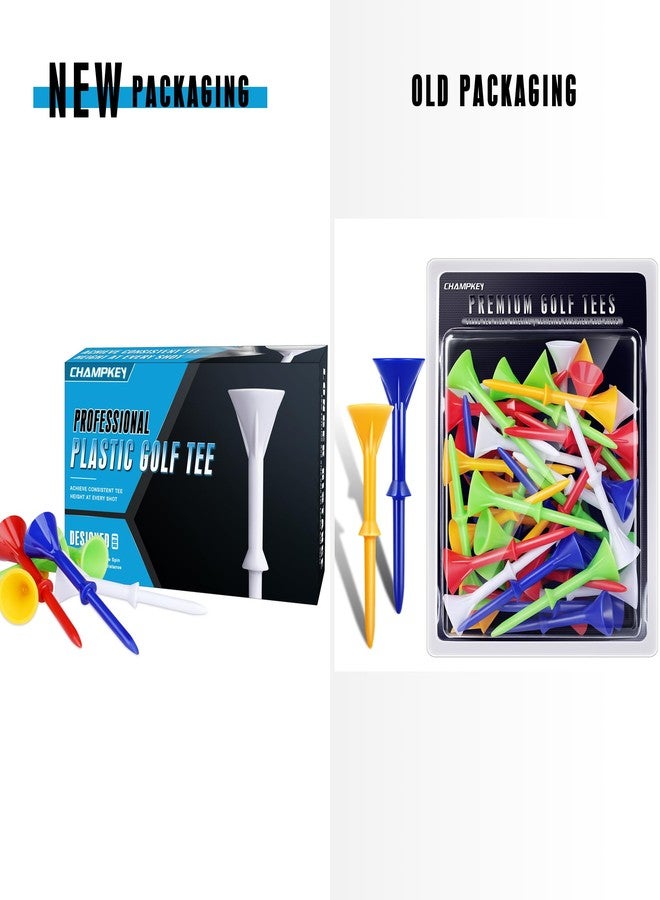 CHAMPKEY 3-1/4" Premium Plastic Golf Tees｜Excellent Durability and Stability Tees | Choose Between 25 Pack and 50 Pack - Image 2