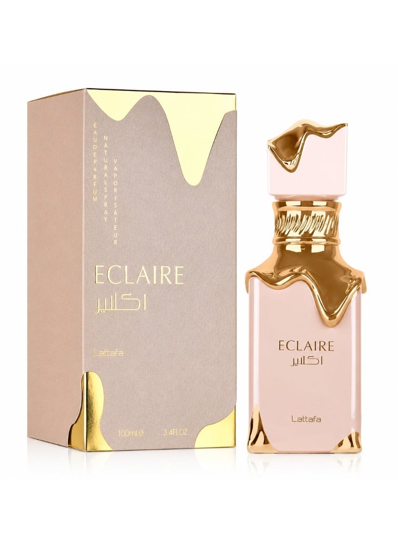 Lattafa Éclaire Eau De Parfum Natural Spray 100ml - Long Lasting Sweet Gourmand Vanilla Fragrance for Men & Women - Image 1