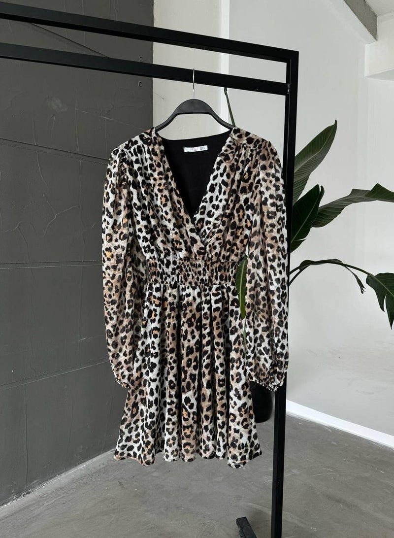 جوي فستان تول قصير مطبوع - Image 4