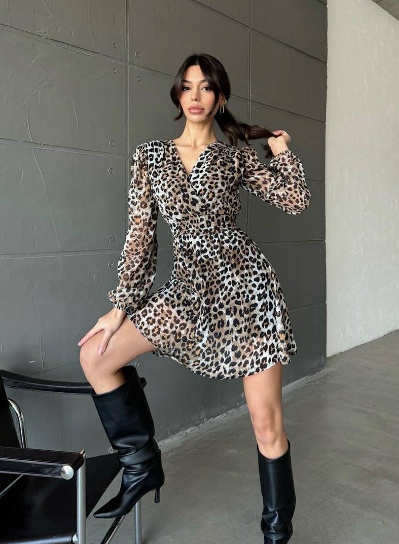 جوي فستان تول قصير مطبوع - Image 3