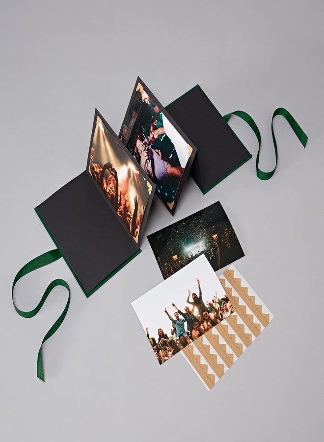 Semikolon - Leporello Classico Photo Album with Black Pages for Photos 4" x 6", Forest - Image 2