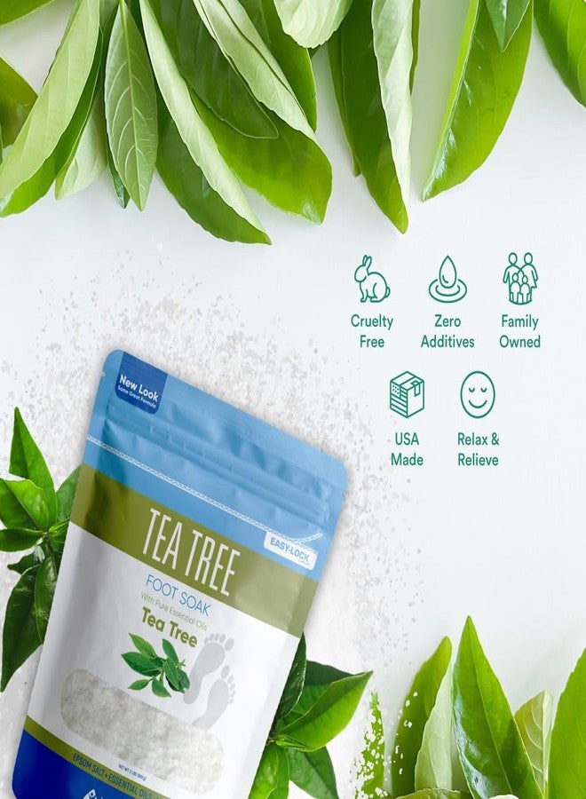 Better Bath Better Body Tea Tree Foot Soak 32 Ounces Epsom Salt with Natural Tea Tree, Lavender and Eucalyptus Essential Oils Plus Vitamin C in BPA Free Pouch with Easy Press-Lock Seal - Image 3