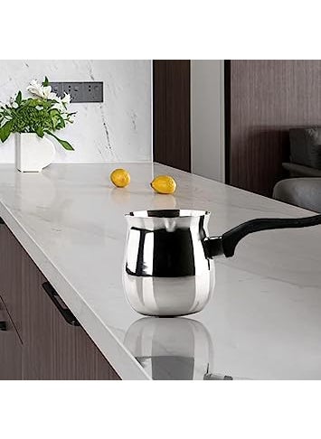 FINALITY finality Stainless Steel MilkCoffeeTea Warmer Pot with Non Heating Handle Silver 1000ml  - Image 1