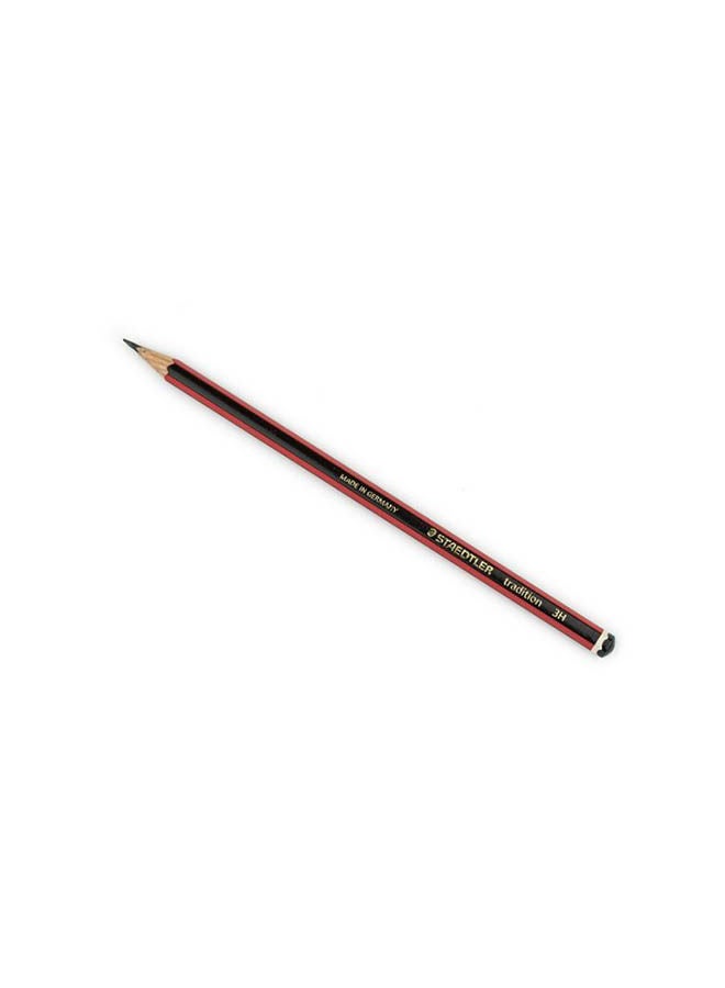 STAEDTLER Tradition 3H Pencils Box - 12 Pieces Red