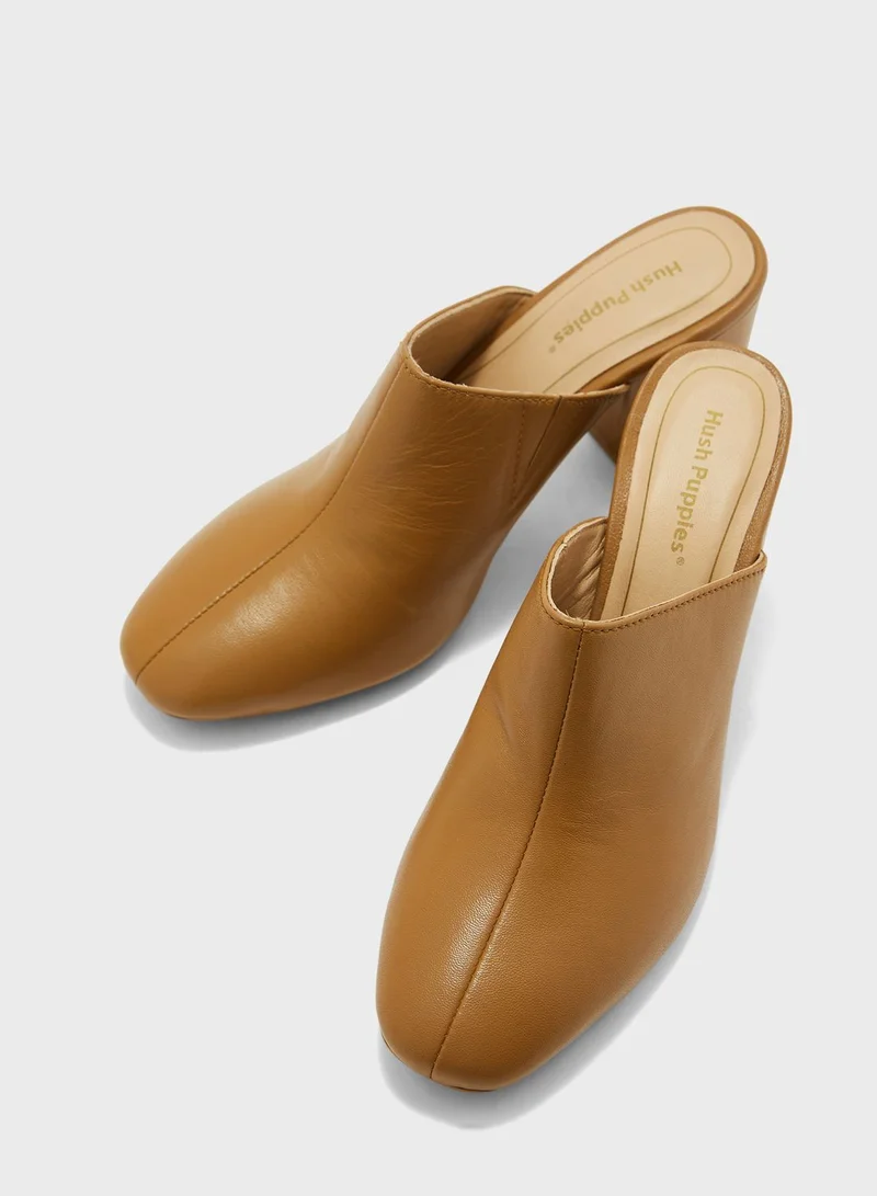 Hush Puppies Pointed Toe Mule Pumps
