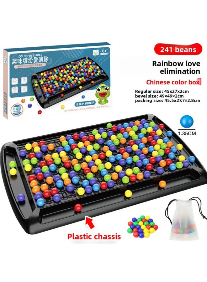 صندوق ألوان إنجليزي ممتع، لعبة مطابقة قوس قزح ملونة، لعبة معركة مطابقة قوس قزح سعيدة