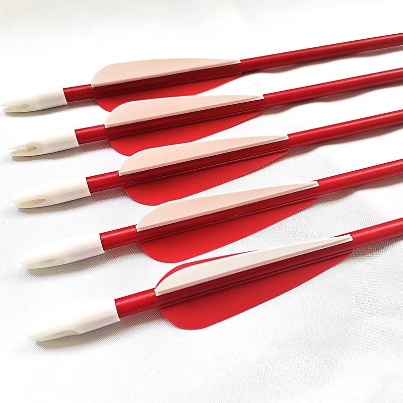 PANDARUS Youth Safetyglass Arrows 28" Fiberglass Archery 26" Target Practice Arrows(Pack of 12) - Image 4