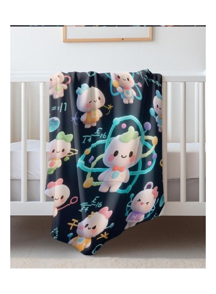 general Baby and children's cartoon flannel thin blanket (warm and comfortable, suitable for sleep, game use) 70cm*100cm - 609 - Image 1
