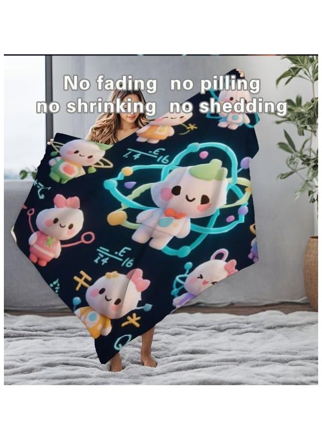 general Baby and children's cartoon flannel thin blanket (warm and comfortable, suitable for sleep, game use) 70cm*100cm - 609 - Image 4