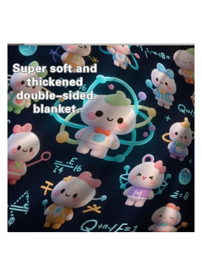 general Baby and children's cartoon flannel thin blanket (warm and comfortable, suitable for sleep, game use) 70cm*100cm - 609 - Image 5