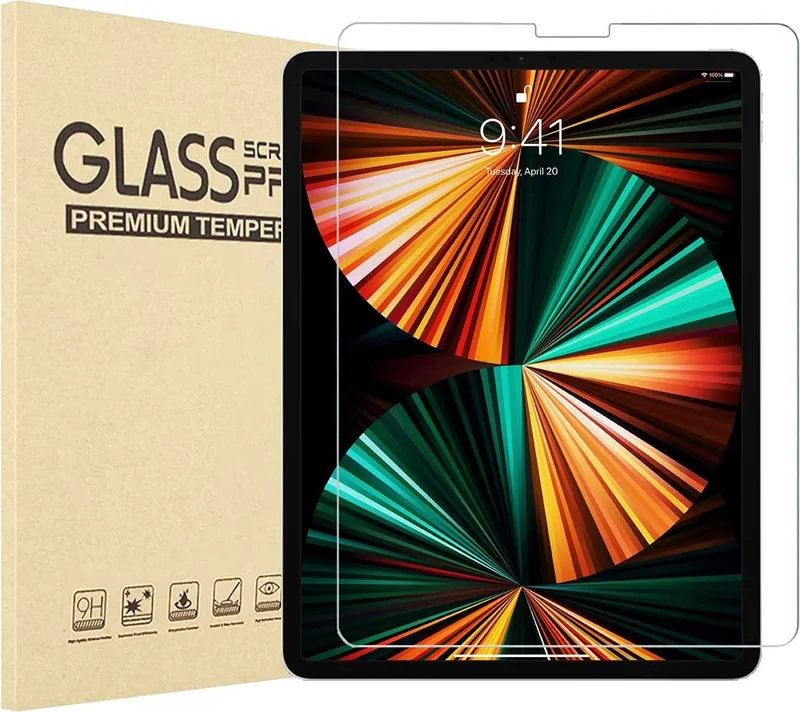 ESR Apple iPad Pro 12.9 5th Generation 2021 Inch A2378 A2379 A2461 A2462 Series 9h Tempered Oleophobic Screen Protector