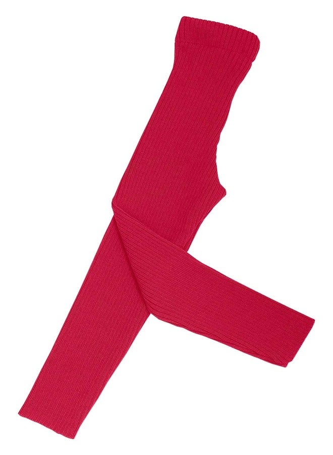 Ecoable Kids Thermal Bottoms: Baby Winter Leggings Pants, Organic Merino Wool (EU 86-92/12-18 Months, Red) - Image 5
