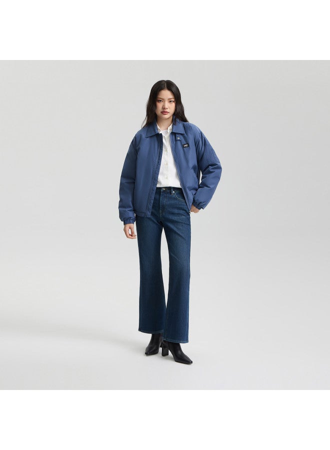 Lee 25 Autumn/Winter New 427 Standard Flared Thick Fleece Dark Blue Women'S Warm Jeans - Image 4