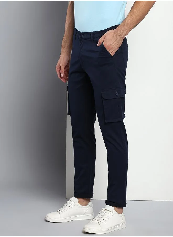 Dennis Lingo Men's Navy Tapered Fit Cargo Pants