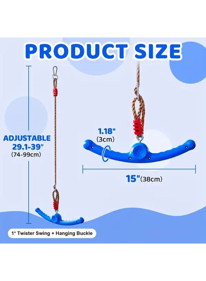 Blue 360 Degree Rotating Whirlwind Swing For Outdoor Fitness Arm Training Gyms Recreational Activities - Image 3