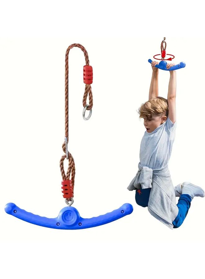 Blue 360 Degree Rotating Whirlwind Swing For Outdoor Fitness Arm Training Gyms Recreational Activities - Image 1