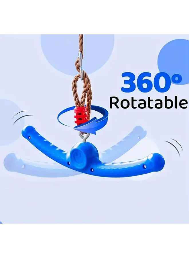 Blue 360 Degree Rotating Whirlwind Swing For Outdoor Fitness Arm Training Gyms Recreational Activities - Image 4