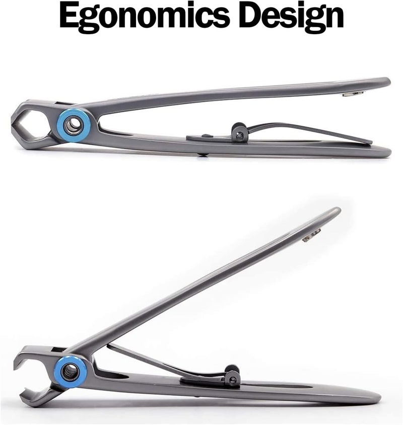 KASTWAVE Nail Clippers Set, 1.65CM Wide Jaw Opening Nail Clippers for Thick Nails Oversized Stainless Steel Heavy Duty Toe Nail Clippers Set with Nails File for Senior, Men, Women(3 Pcs Set) - Image 3