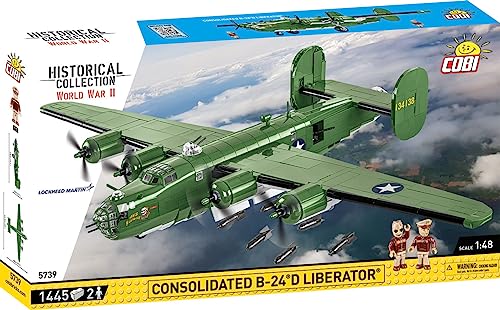 COBI Historical Collection WWII Consolidated B24D LIBERATOR Plane Army Green Large - Image 1