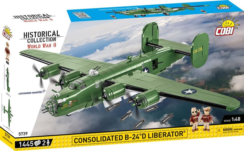 COBI Historical Collection WWII Consolidated B24D LIBERATOR Plane Army Green Large - Image 2