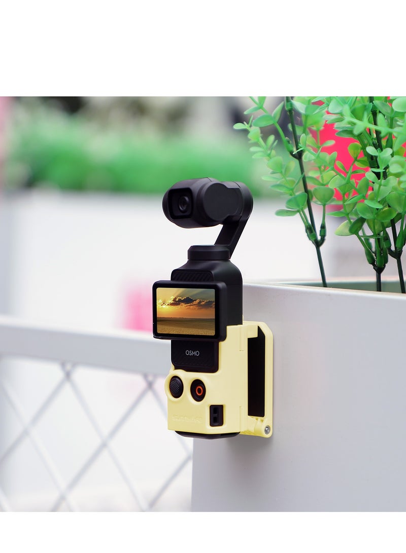 SUNNY LIFE Dedicated Magnetic Mount Stand Compatible with DJI Osmo Pocket 3, Upgraded Pocket3 Accessories Adapter Clamp Magnet Suction Case Holder on Desktop, Vertical Surface, 180° Adjustable Handle, WITH 2 Lens Protector + 2 LCD Screen Protector  - Image 3
