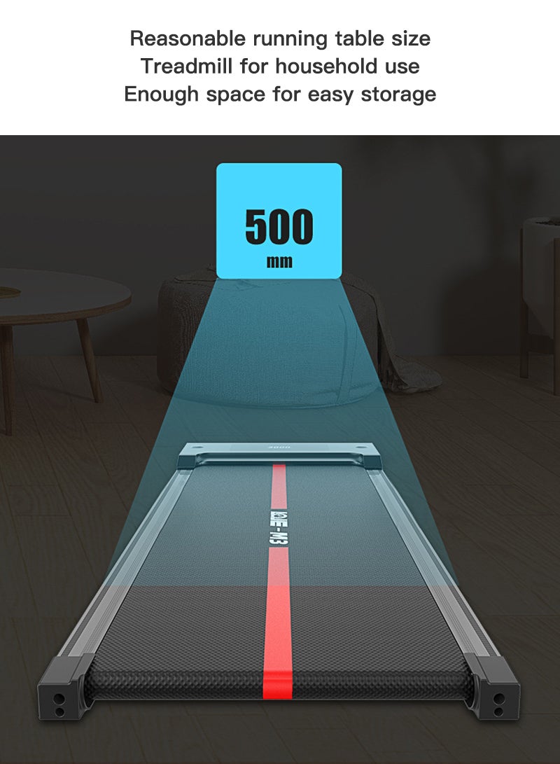 Sharpdo 1-6KM/H Household Flat Electric Treadmill Easy to Store and Foldable 121*50*8CM - Image 5