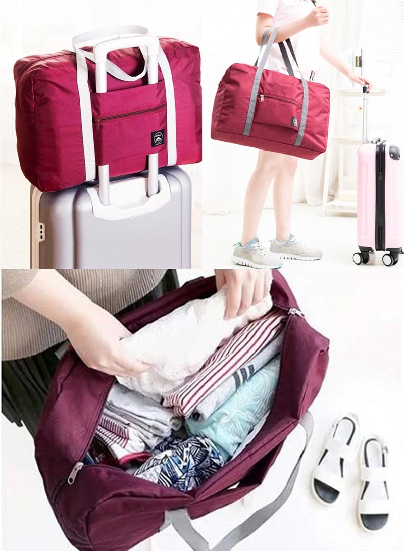 ISHWAZ Pack of 4 Foldable Storage Organizer Bags | Large Capacity Clothing Storage Bags for Travel Packing, Home Organization, Moving & Storage - Image 2