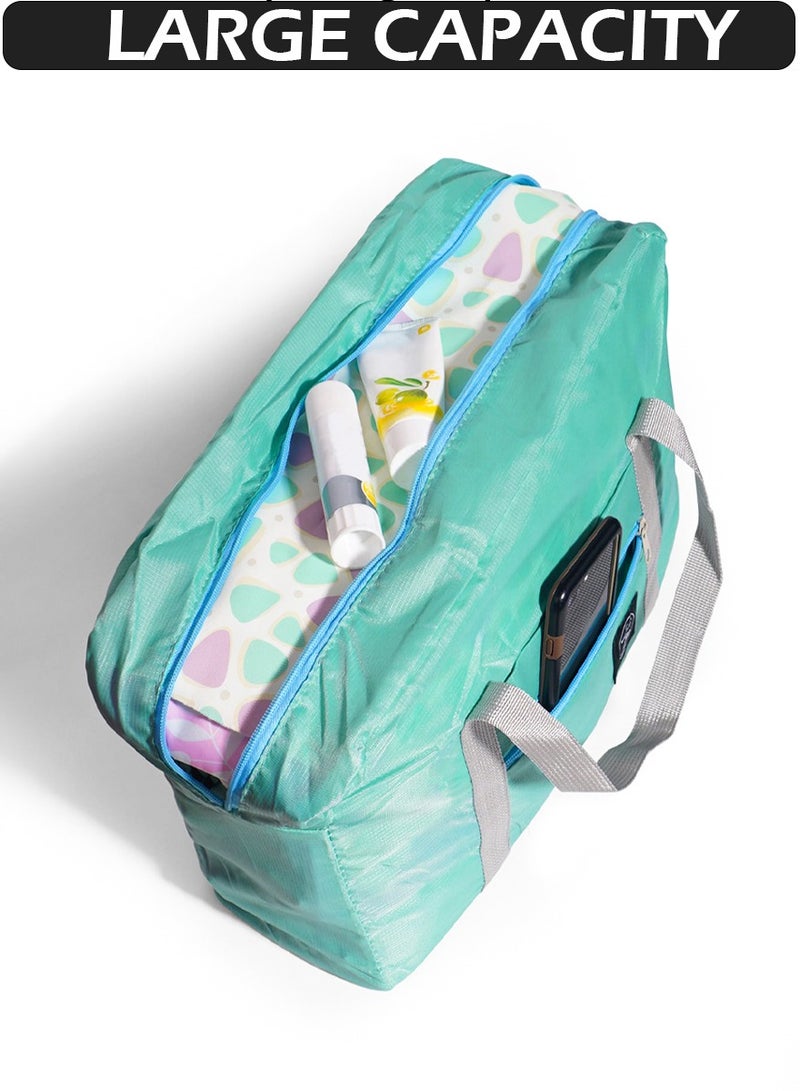 ISHWAZ Pack of 4 Foldable Storage Organizer Bags | Large Capacity Clothing Storage Bags for Travel Packing, Home Organization, Moving & Storage - Image 5