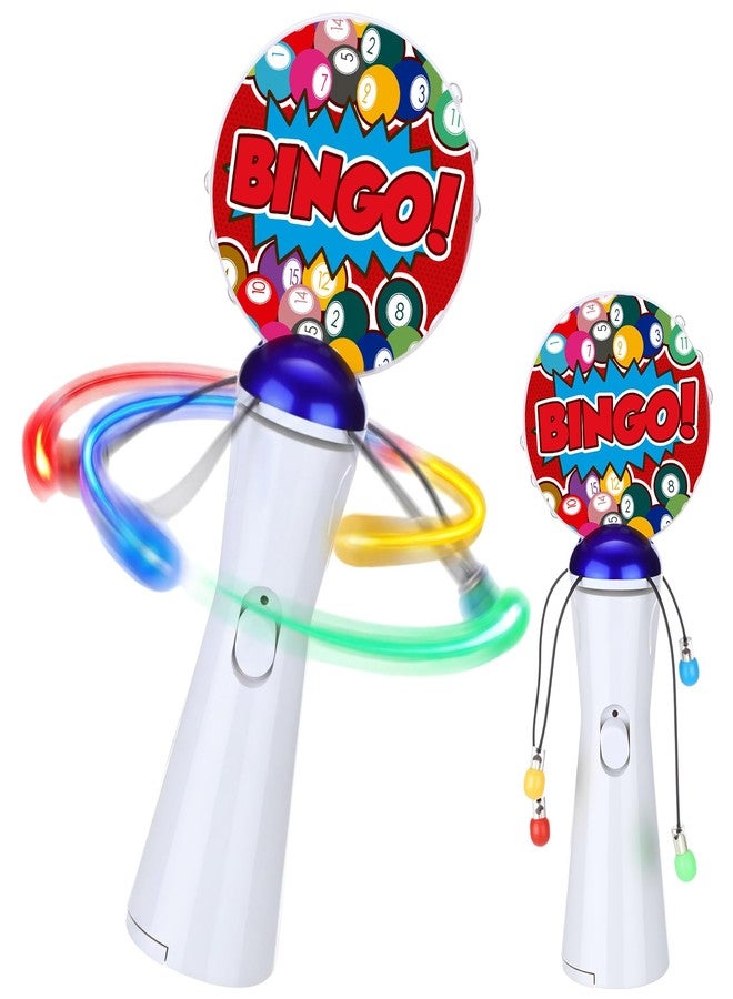 Vertintong 2 Pcs Light up Bingo Spinner Wand LED Glow Spin Bingo Game Gift Goodie Bag Stuffers for Birthday Party Favors (Batteries Not Included) - Image 1