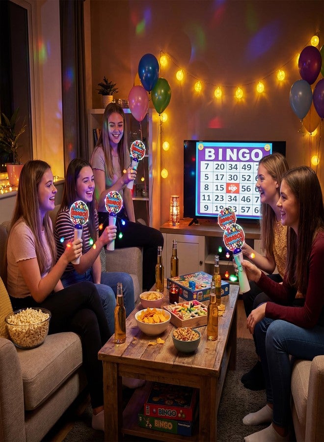 Vertintong 2 Pcs Light up Bingo Spinner Wand LED Glow Spin Bingo Game Gift Goodie Bag Stuffers for Birthday Party Favors (Batteries Not Included) - Image 5