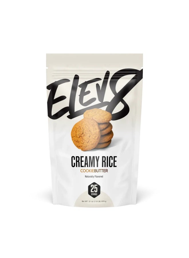 Elev8 Creamy rice Dairy free and gluten free Cookie Butter 875g - Image 1