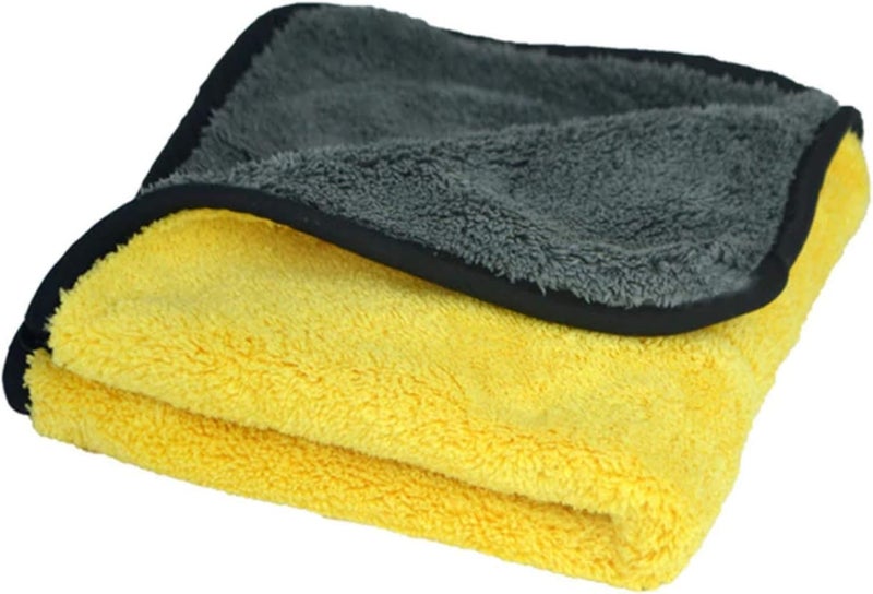 Autofy Multipurpose 4 in 1 Combo Cleaning Kit Dust Cloth Towel Glove Chain Brush for All Vehicles Bike Car Glass Kitchen - 800GSM Towel + Multipurpose Brush + 2 Microfiber Gloves (Multicolour) - Image 3