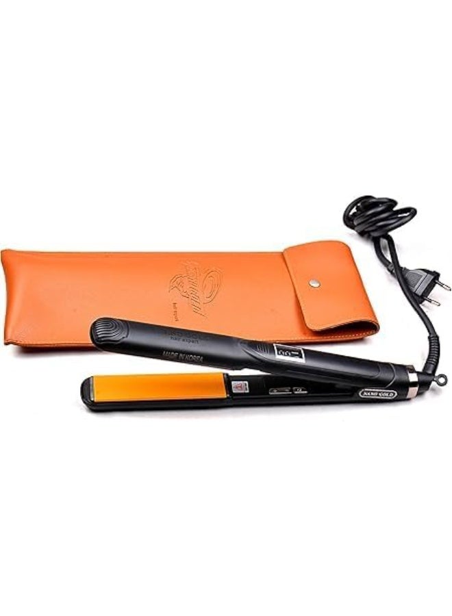 tornado gold Professional hair straightener with double-layer technology | Superior straightening with 6 heat settings | Equipped with a precise digital display | Complete styling tool with a heat-resistant case - Image 2