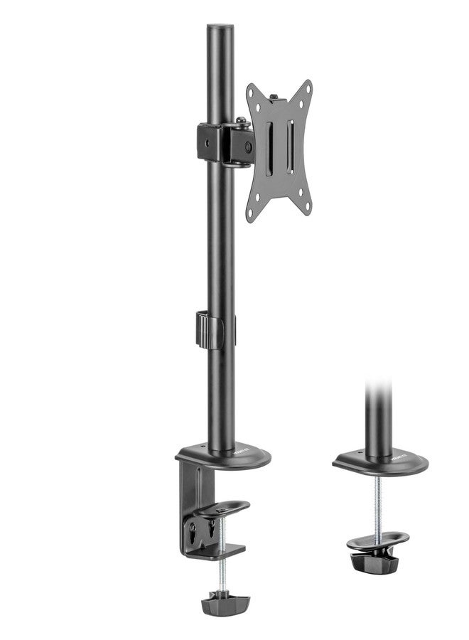 Mount-It! Single Monitor Desk Mount - Computer Screen Stand with Full Motion Adjustability - VESA Monitor Bracket Up to 32" 19.8 lbs - 360° Rotation, 160° Swivel, 40° Tilt - Clamp & Grommet Base - Image 1