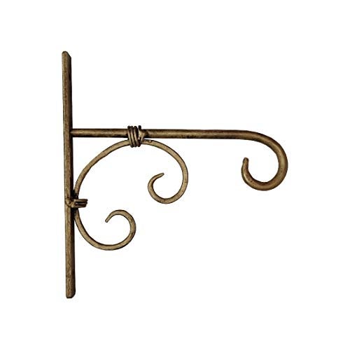 Decorlay Metal Golden Wall Hanging Plant Holder | Wall Hanger Bird Feeder Home Decor Items Hanging Baskets for Room Decor | Size: 7 x 1 x 7.5 inches | Set of 3 - Image 4