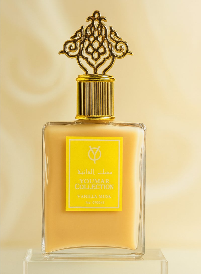 يومار أفضل عطر للجنسين من مجموعة يومار، رقم 0043، فانيليا ومسك، 100 مل | عطر للجنسين يدوم طويلًا برائحة حلوة وناعمة ومسكية، للرجال والنساء - Image 1