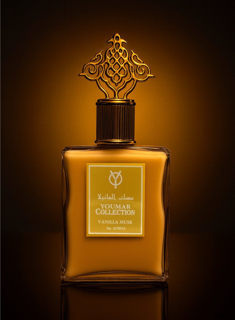 يومار أفضل عطر للجنسين من مجموعة يومار، رقم 0043، فانيليا ومسك، 100 مل | عطر للجنسين يدوم طويلًا برائحة حلوة وناعمة ومسكية، للرجال والنساء - Image 2
