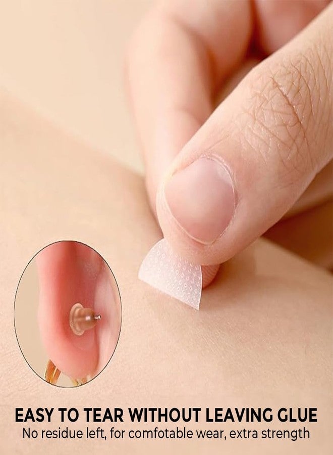 Sanfe Invisible Earlobe Patches For Pierced Ears Hide The Look of Torn or Stretched Piercings - Protect Ear Lobes from Tearing - Pack of 10 - Image 2