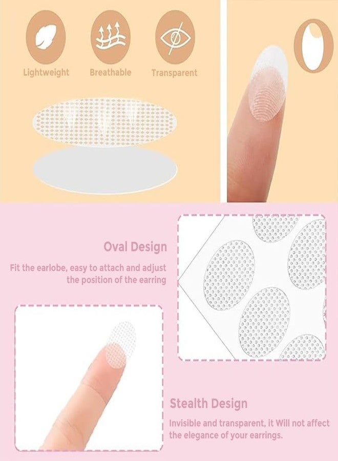 Sanfe Invisible Earlobe Patches For Pierced Ears Hide The Look of Torn or Stretched Piercings - Protect Ear Lobes from Tearing - Pack of 10 - Image 3