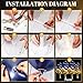 Junkin 4 Set Table Balloon Stand Kit with Lights Balloons Holders Centerpieces for Table Light up Tabletop Centerpieces for Wedding Birthday Bridal Shower Baby Shower GraduationNavy Blue - Image 4