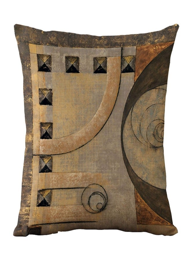 WOMHOPE Set of 4 Vintage Geometric Decorative Throw Pillow Covers Pillow Cases Cushion Cases 18 x 18 Inch for Living Room,Couch and Bed (Brown) - Image 3