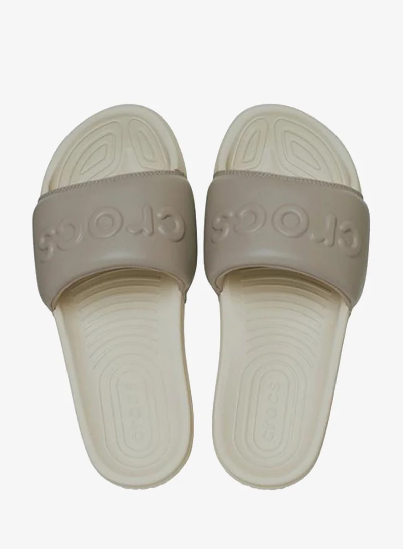 crocs Bone/Taupe Casual All Day Slides for Women | Best Price UAE